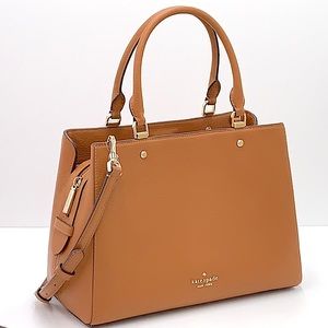 Kate Spade Leila Medium Triple Compartment Satchel Warm Ginger